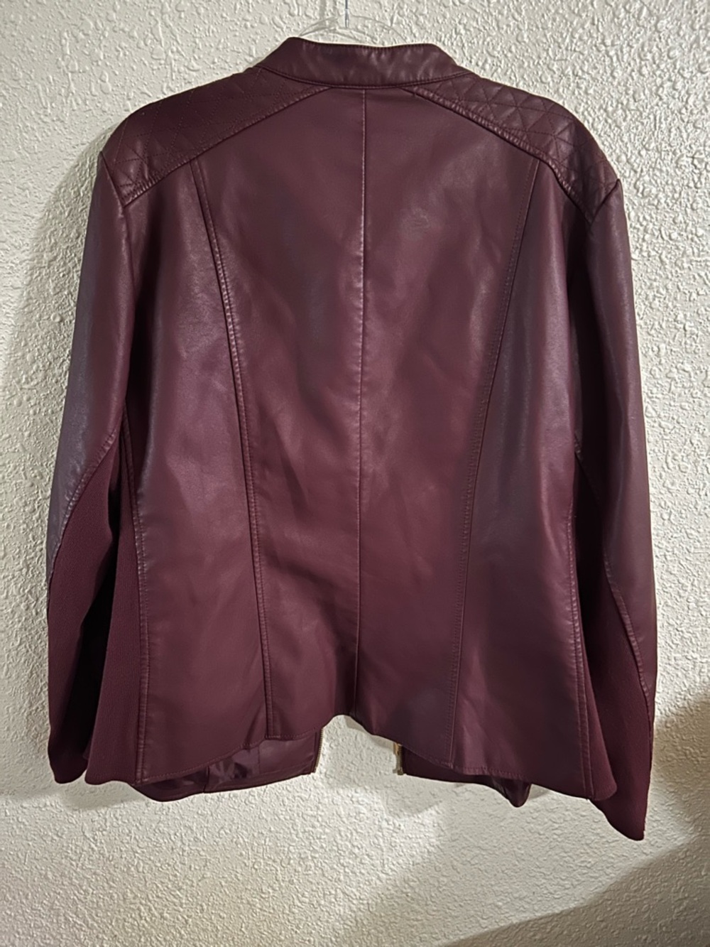 Vintage Marc New York Women's Burgundy Leather Jacket 2XL - Picture 6 of 6